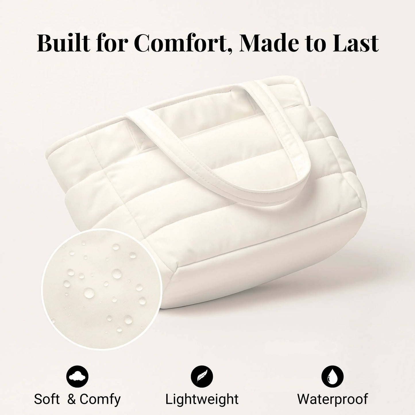 Cloudy - The Roomy Puffy Tote Bag