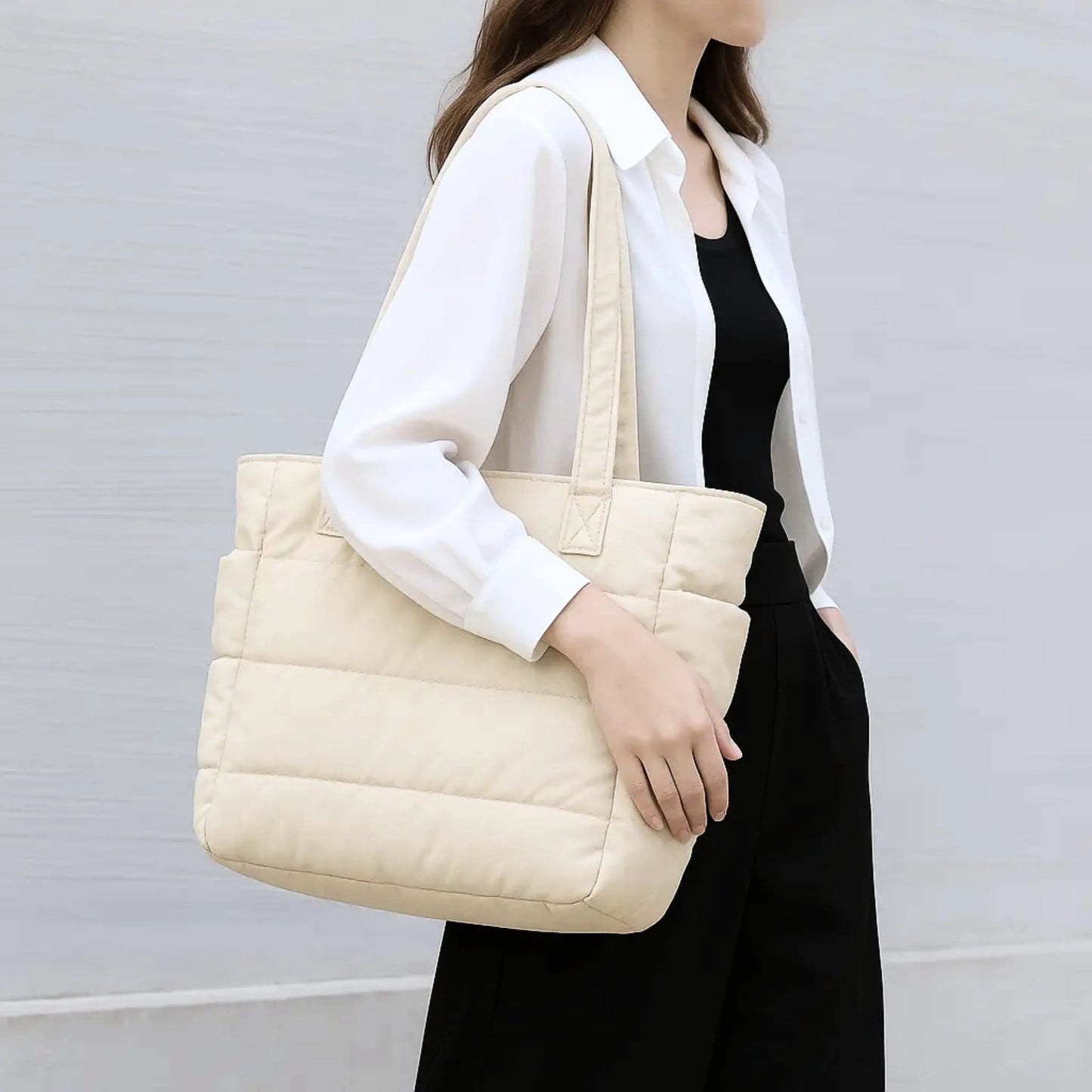 Cloudy - The Roomy Puffy Tote Bag