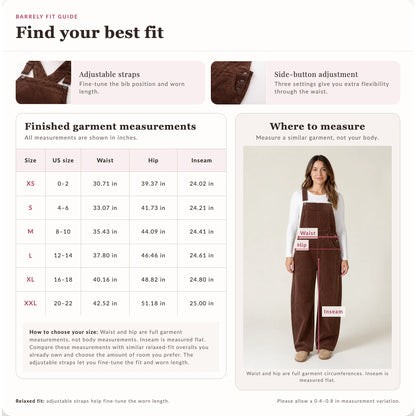 Barrely – The Comfiest Corduroy Overalls