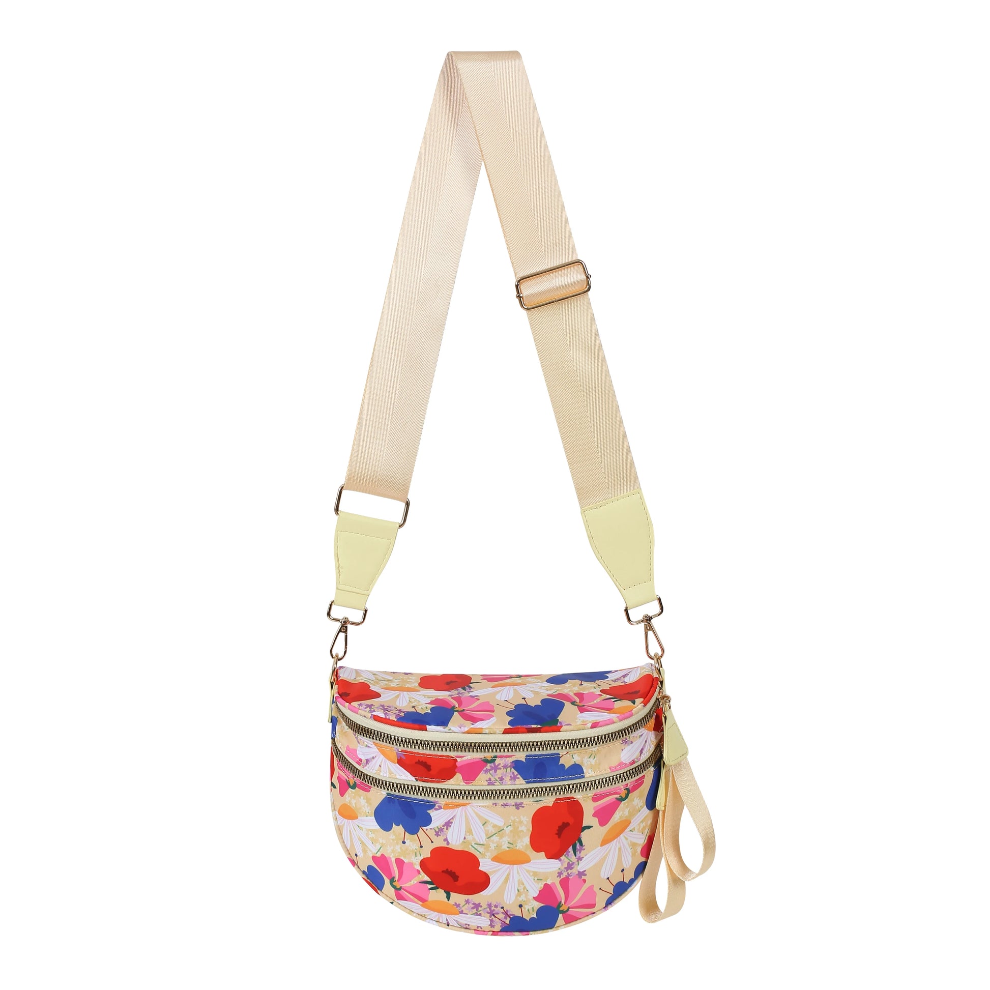 linear-gradient(125deg, #f5e8c0 50%, #d42020 50%)