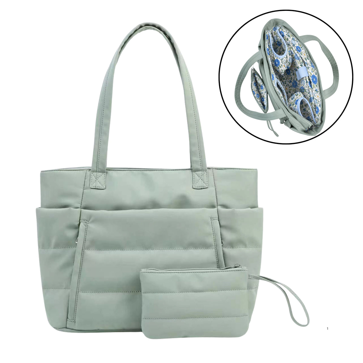 Cloudy Plus – The Organized Puffer Tote Bag