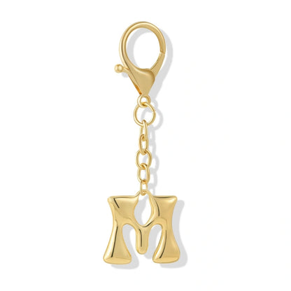 Bubble Initial Letter - Bag Charm