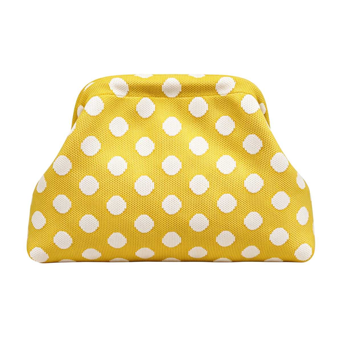 Yellow And White Polka Dot