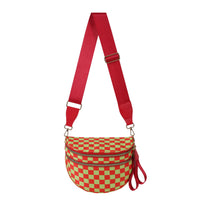 Checkered Red and Lime