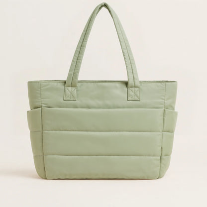 Cloudy - The Roomy Puffy Tote Bag (Fall Edition)