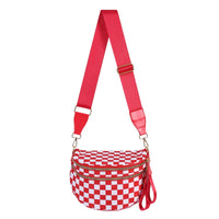 Checkered red