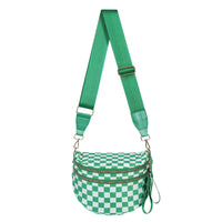 Checkered Kelly Green