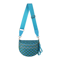 Checkered Blue and Green