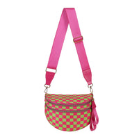 Checkered Pink and Lime