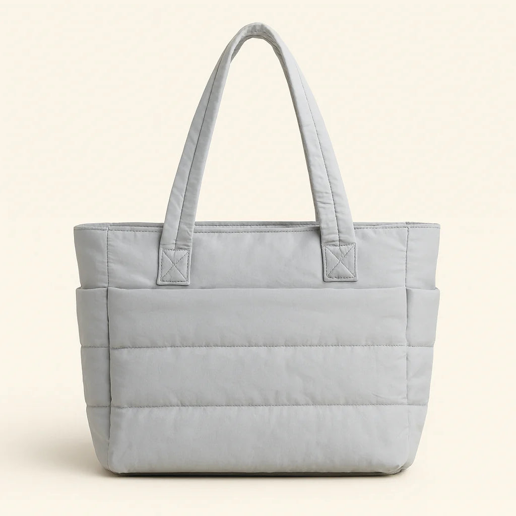 Cloudy - The Roomy Puffy Tote Bag (Fall Edition)