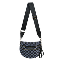 Checkered Gray and Black