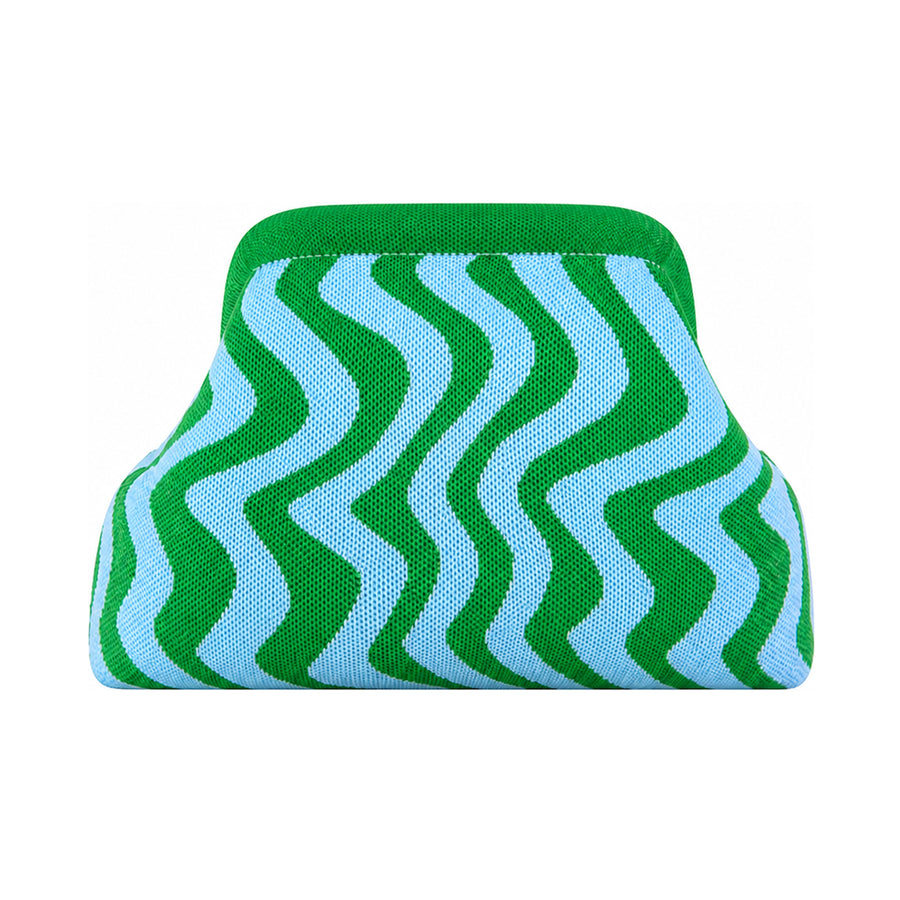 Wavy Green and Sky Blue