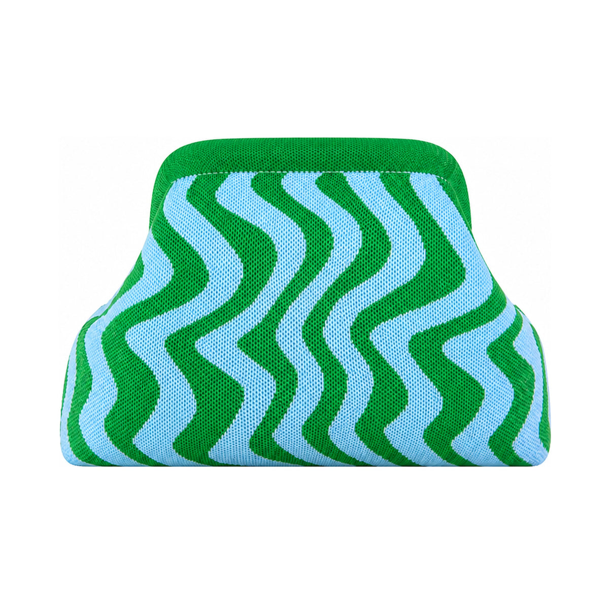 Wavy Green and Sky Blue