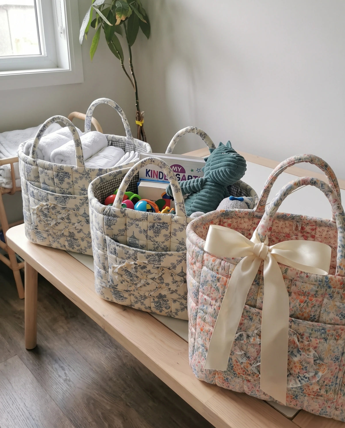 Quilty quilted basket