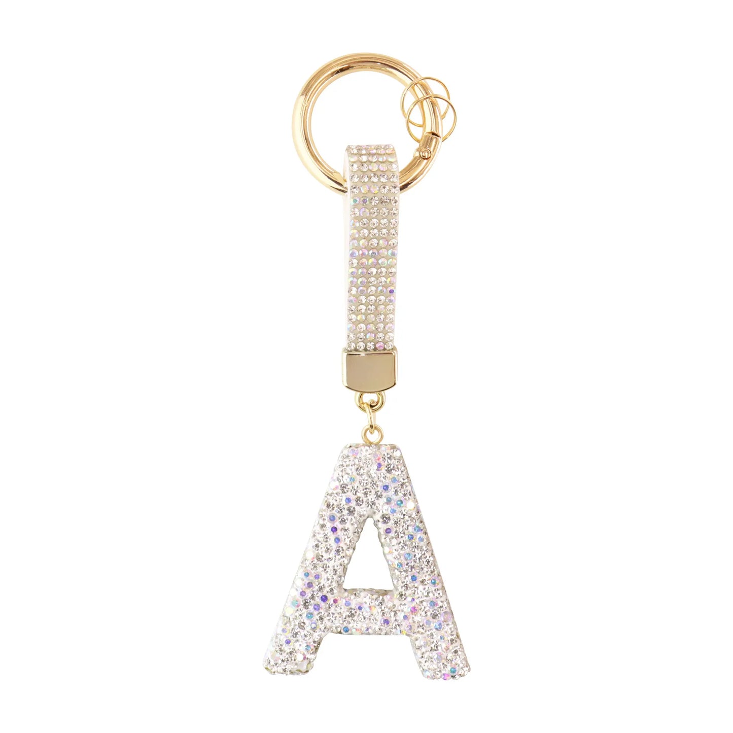 Sparkle Initial – Bag Charm (Silver)