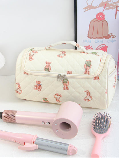 Quilted Hair Tool Organizer Bag