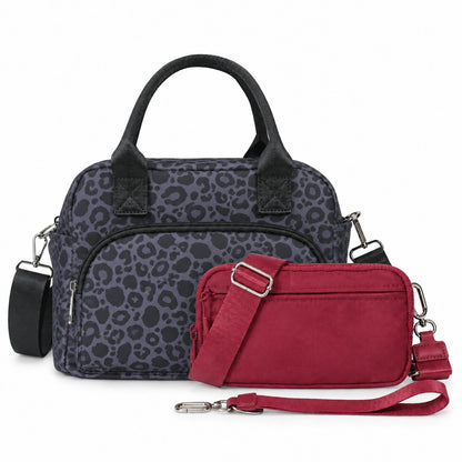 Mealpak + Statshy — Leopard Onyx + Solid Red Wine