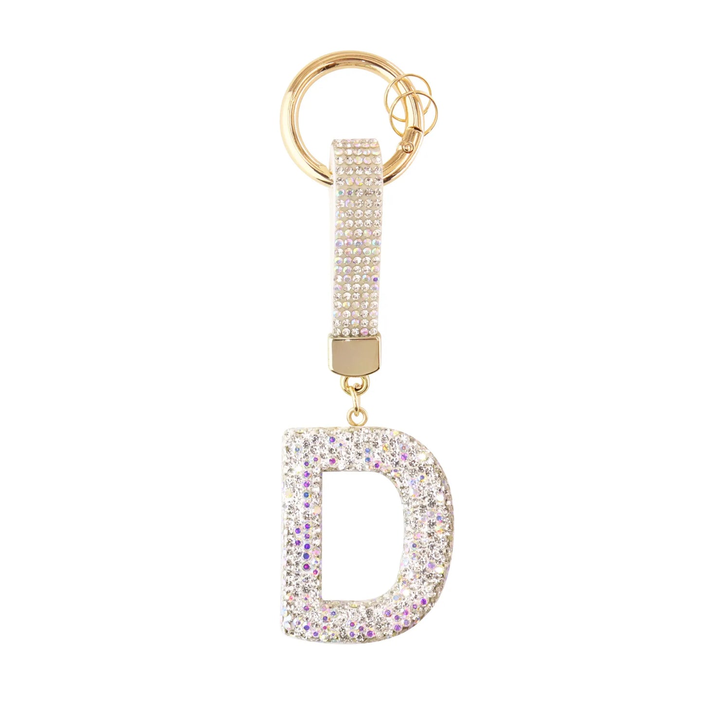 Sparkle Initial – Bag Charm (Silver)
