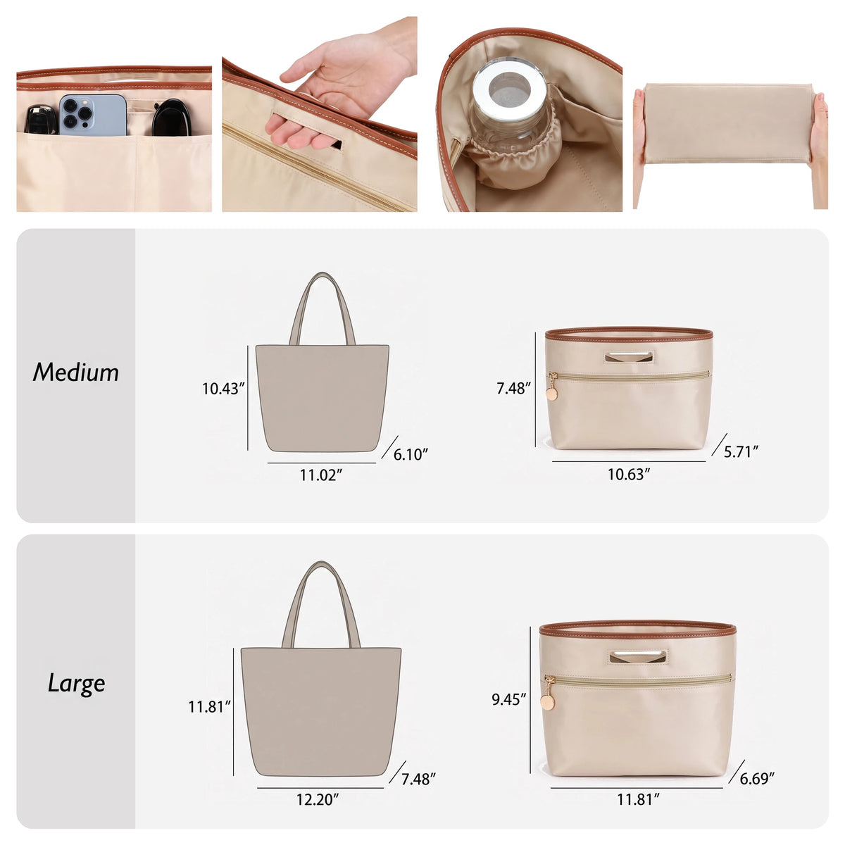 Silky – The Satin Tote Insert