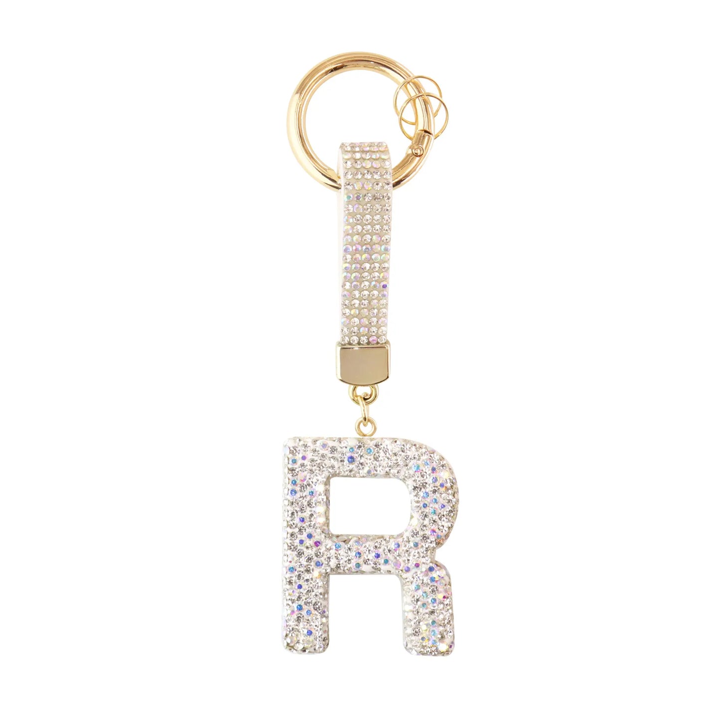 Sparkle Initial – Bag Charm (Silver)